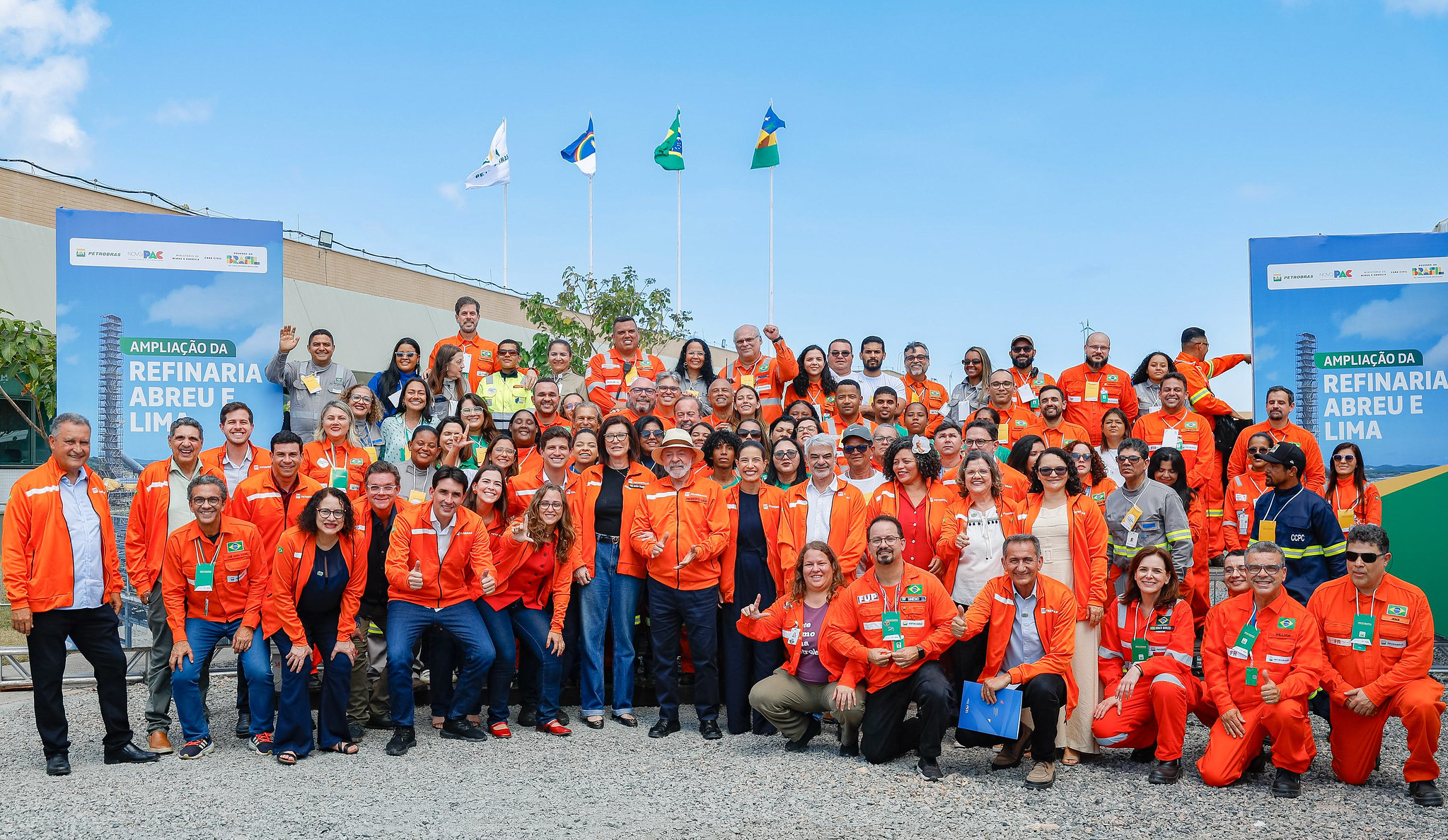 Cerimônia que marcou o início das obras de ampliação da RNEST, em Ipojuca (PE)